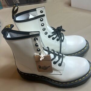 White Dr Martins boots